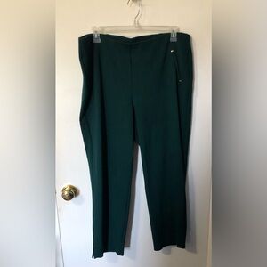 Chico's Dark Green Straight Leg Knit Pants Sz. 20 or 4